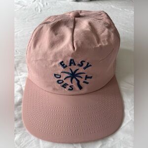 Katin Dusty Pink Palm Embroidered Baseball Cap